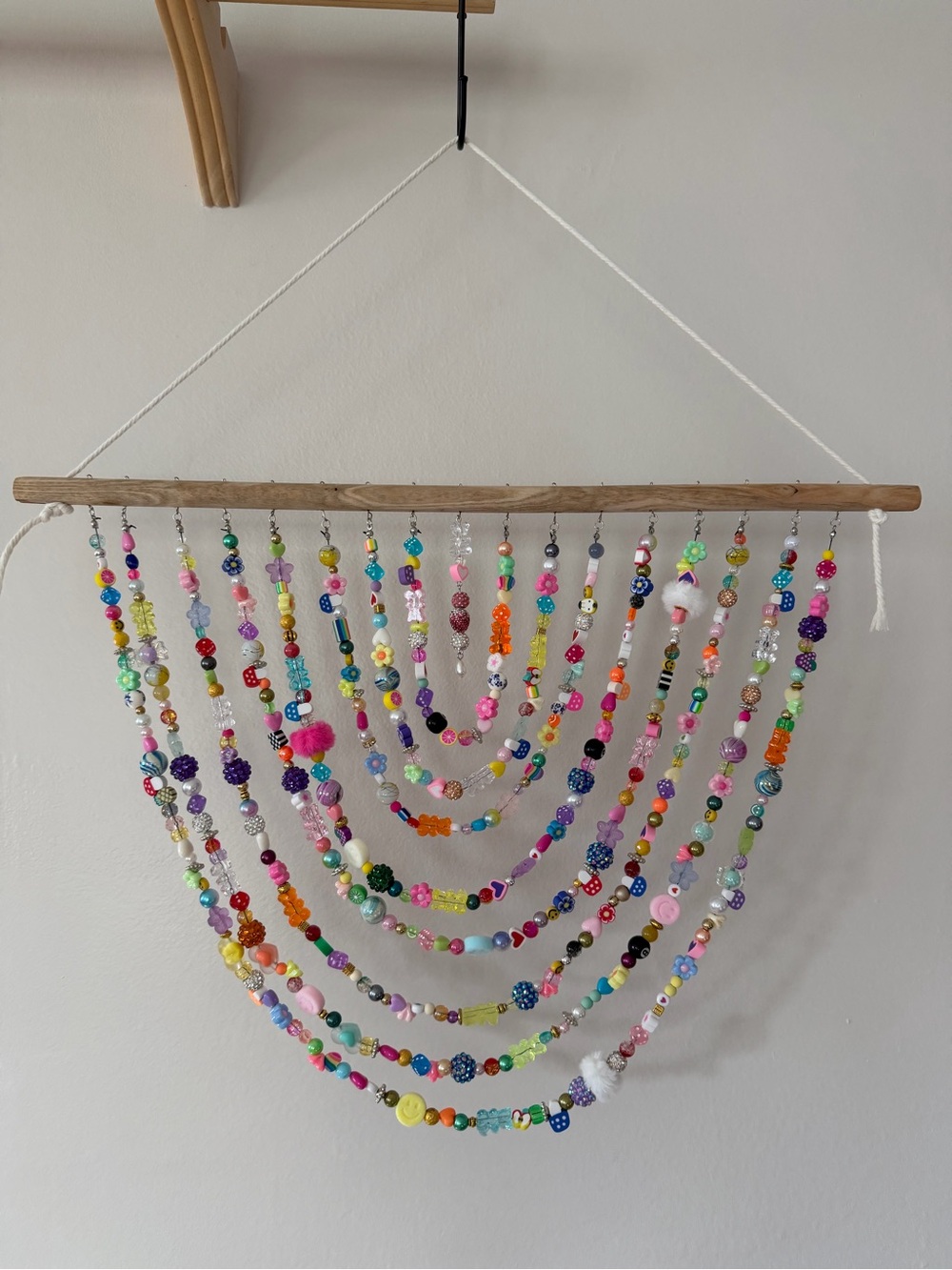 Colorful Handmade Beaded Wall Hanging